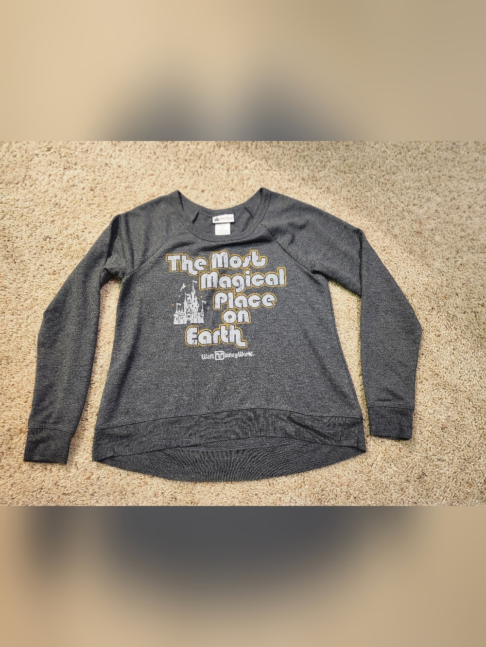 Disney Gray 'The Most Magical Place on Earth' Kids Sweatshirt